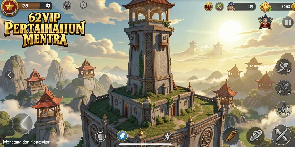 Gameplay Tower Defense yang seru dan menegangkan di 62VIP.