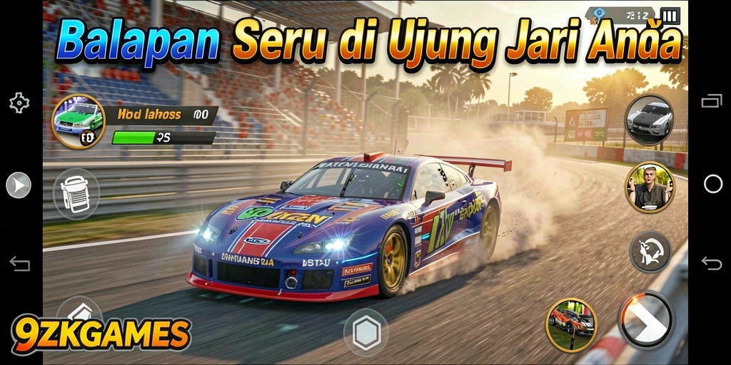 Gameplay Racing yang menegangkan dan menantang di 9ZKGAMES.