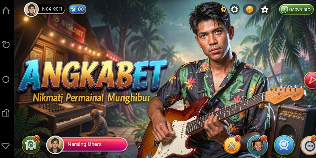 Screenshot gameplay ANGKABET menampilkan pemain menikmati suasana musik.