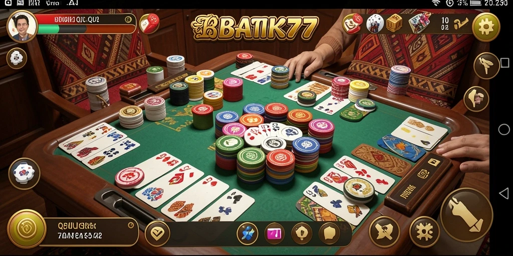 Tampilan gameplay QiuQiu yang menarik dan seru di BATIK77.