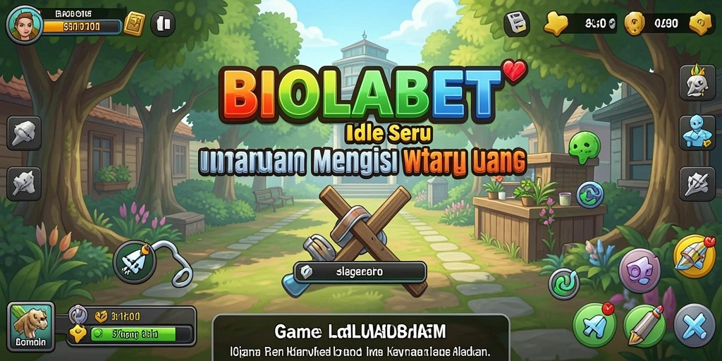 Screenshot utama BIOLABET menampilkan keseruan gameplay Idle.