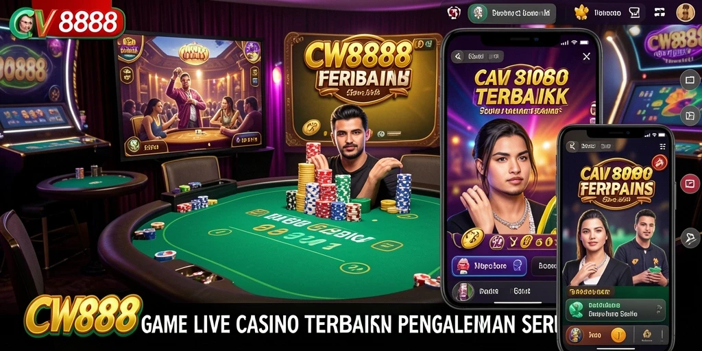 Tampilan menarik gameplay Live Casino CW8888 dengan dealer profesional.