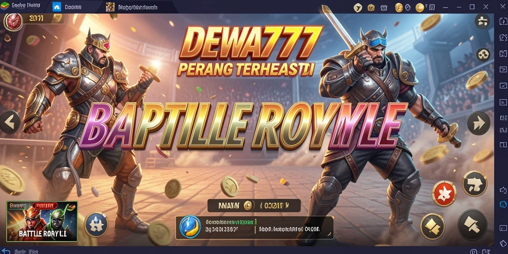 Tampilan seru gameplay Battle Royale di DEWA777 dengan aksi mendebarkan.