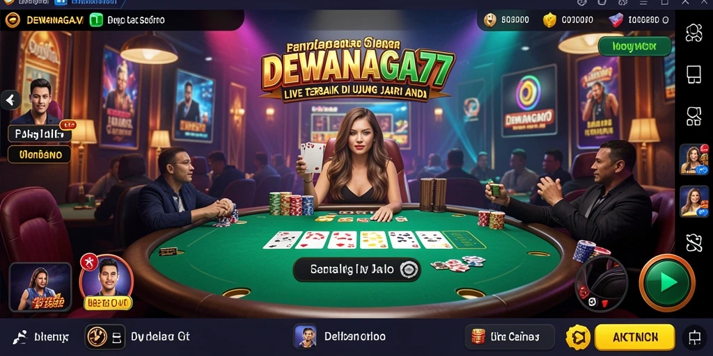 Tampilan gameplay Live Casino yang menarik dan interaktif.