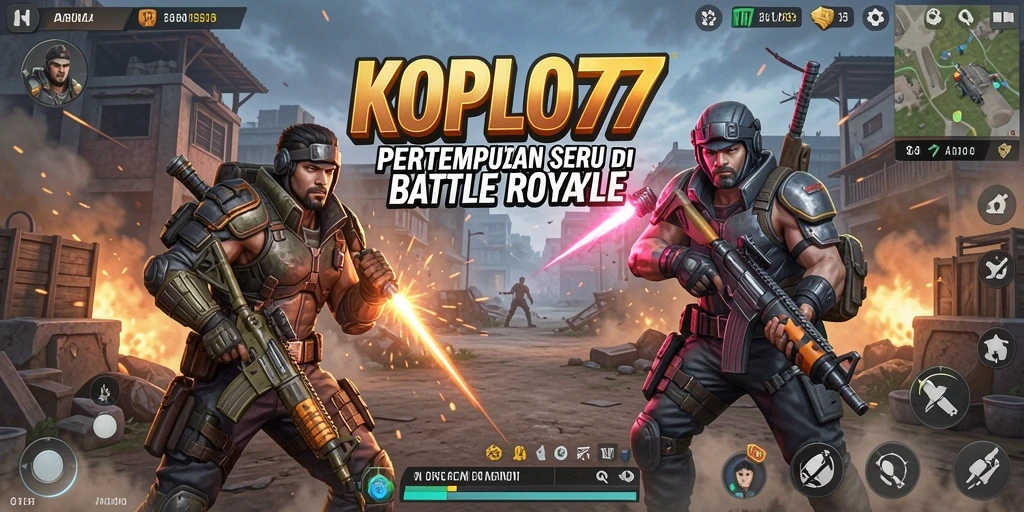 Gameplay KOPLO77 yang intens dengan aksi Battle Royale yang mendebarkan.