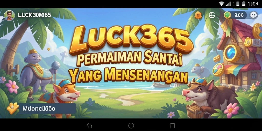 Screenshot utama LUCK365 menampilkan gameplay yang menghibur dan seru.
