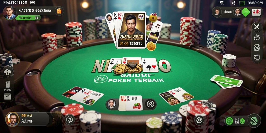 Screenshot gameplay NIASTOTO menampilkan meja poker yang seru dan interaksi pemain.