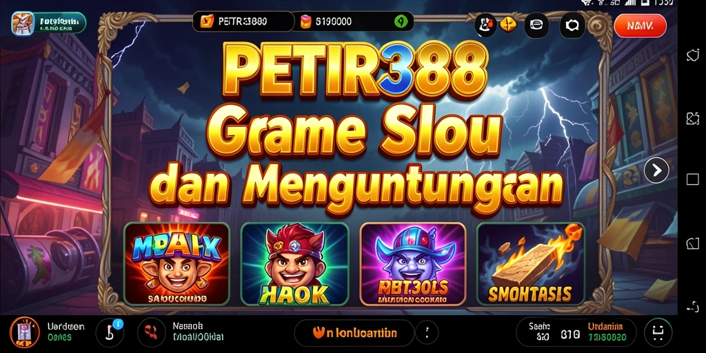 Gameplay PETIR388 yang menarik dan penuh warna dalam slot.