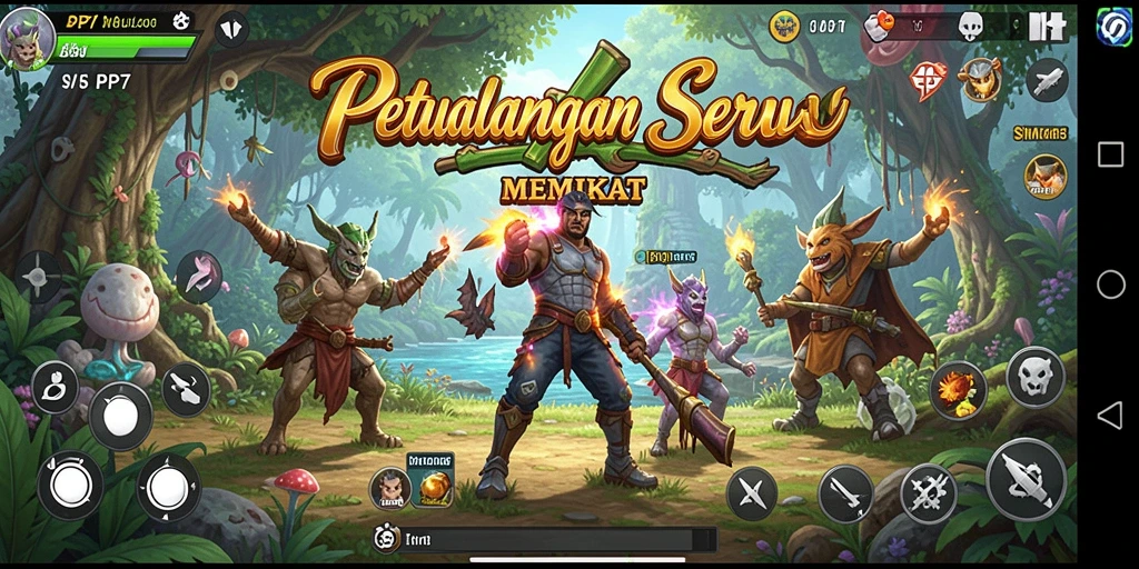 Tampilan gameplay <strong>PP7</strong> menampilkan dunia simulasi yang hidup dan interaktif.