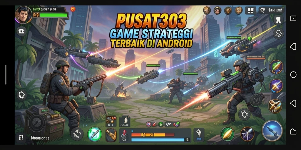 Tangkapan layar PUSAT303 menampilkan strategi pertempuran yang mendebarkan.