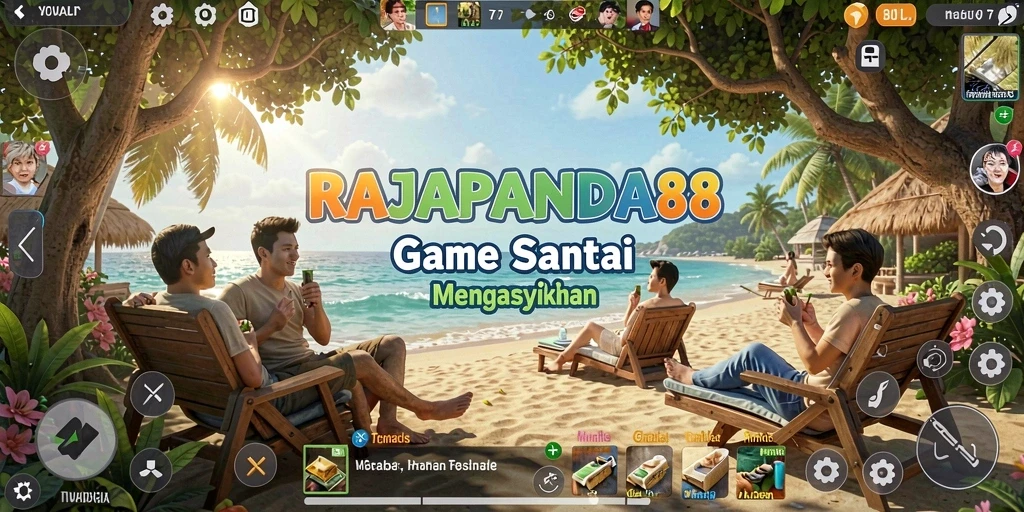 Screenshot gameplay RAJAPANDA88 dengan tampilan yang cerah dan menarik.