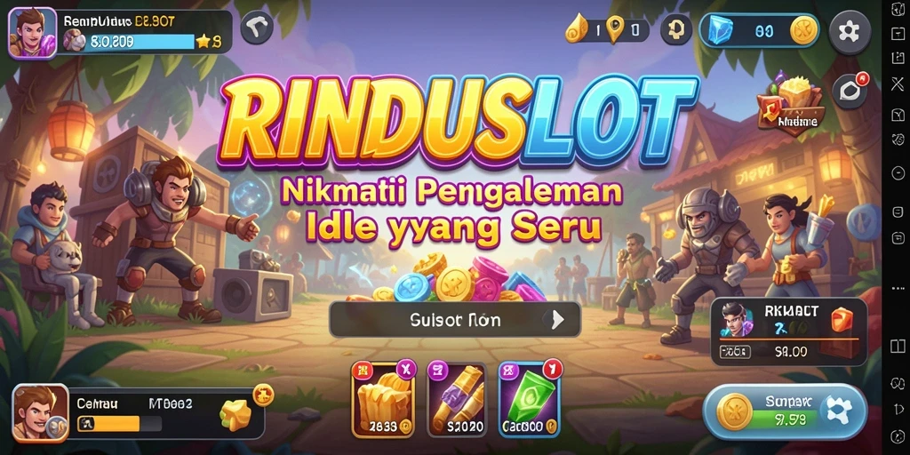 Tampilan gameplay RINDUSLOT yang menarik dan interaktif.