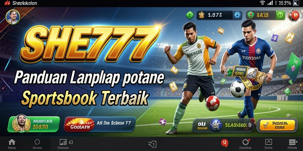 Screenshot utama gameplay SHE777 menampilkan taruhan olahraga yang menarik.