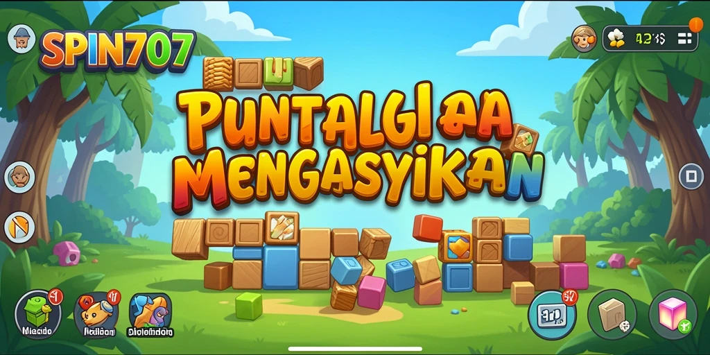 Tangkapan layar utama SPIN707 menampilkan gameplay Puzzle yang seru.