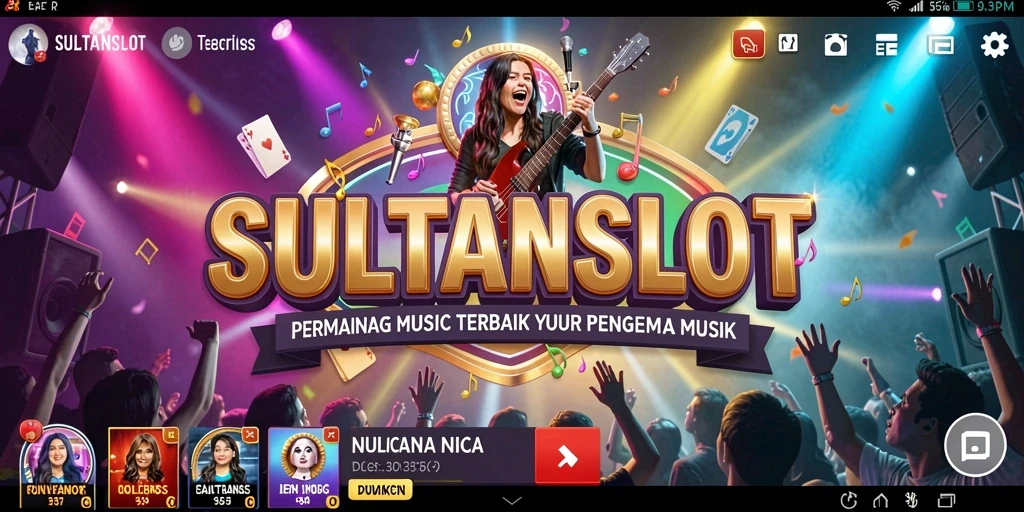 Tampilan screenshot gameplay SULTANSLOT dengan pengalaman musik interaktif.