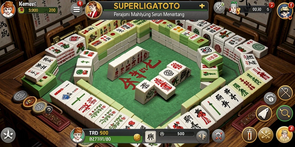 Tampilan gameplay SUPERLIGATOTO yang seru dan interaktif.