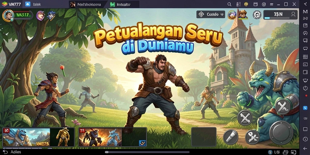 Tampilan gameplay RPG yang menarik dengan grafis memukau.