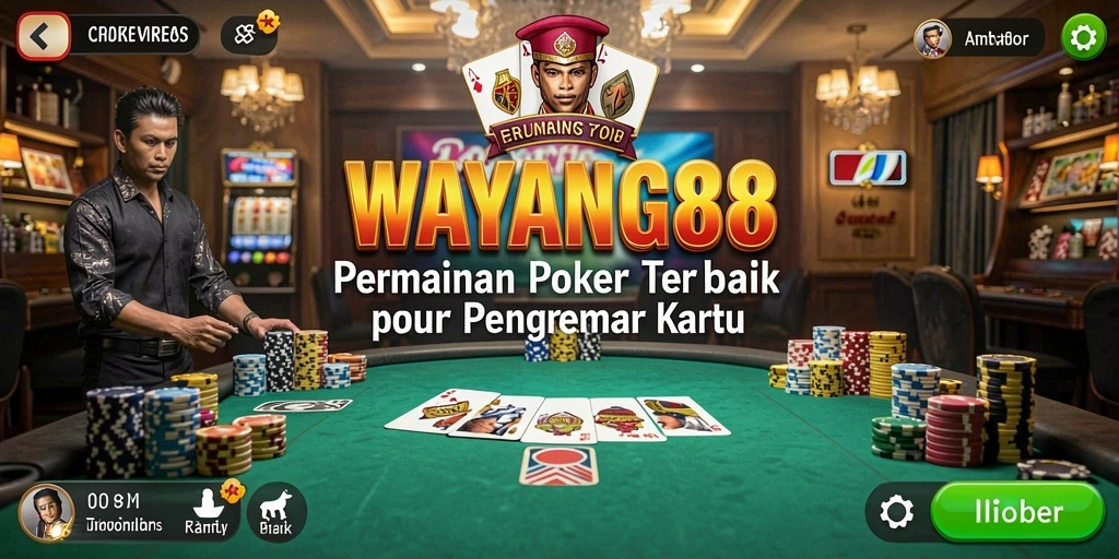 Tampilan gameplay poker yang menarik dan mendebarkan.