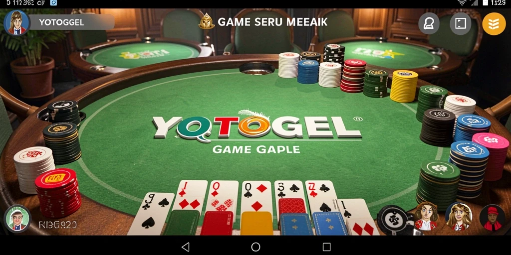 Gameplay seru YOTOGEL dengan grafis menarik dan interaksi sosial.